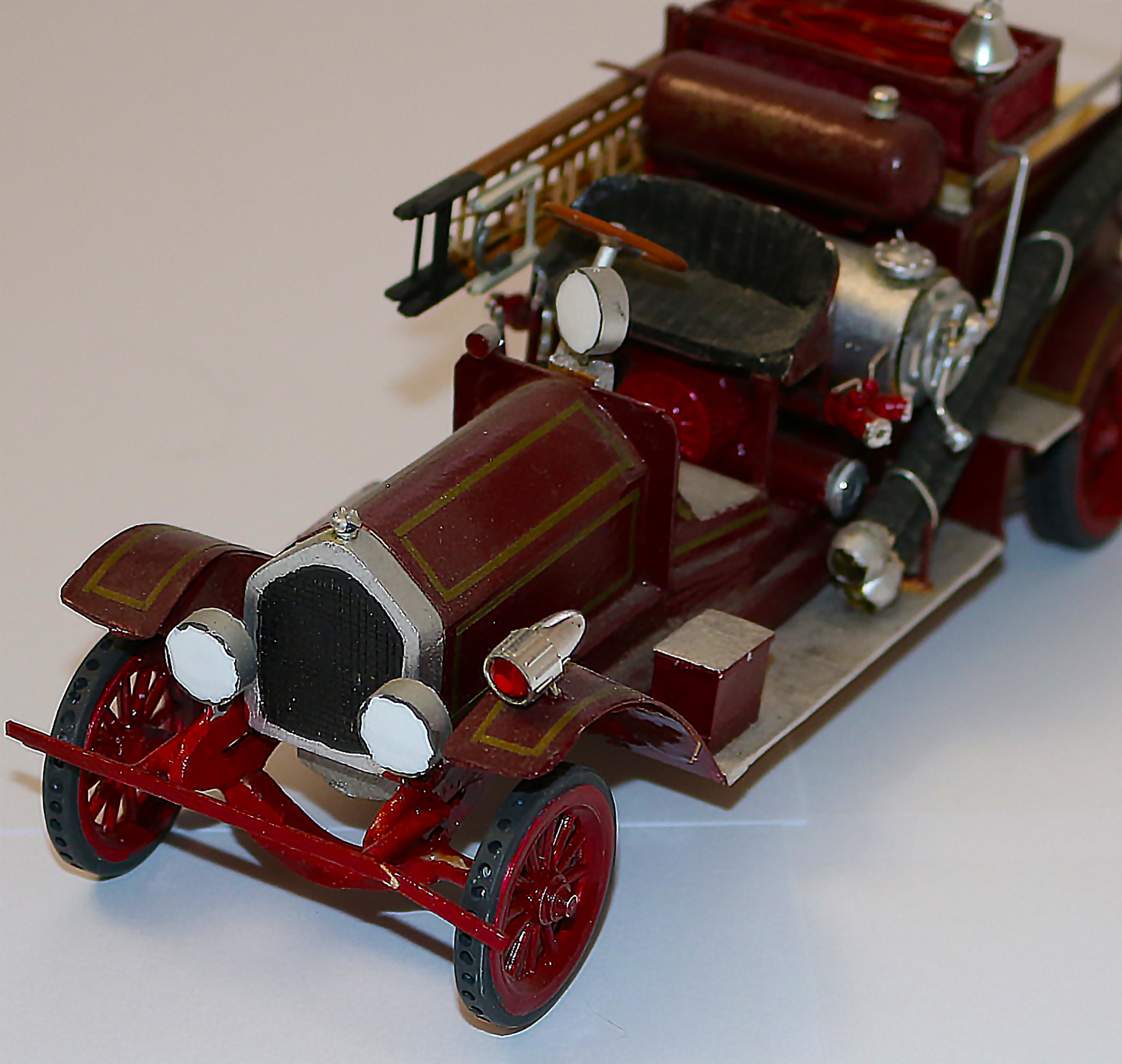 1914 American LaFrance Triple Engine John's scale model 1914 American LaFrance triple engine.