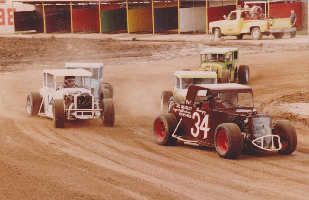 Adams09 The first official Dwarf Car race in 1983.