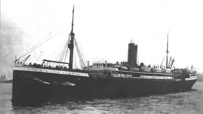 The S.S. Seydlitz The S.S. Seydlitz, which brought John's family to Canada.