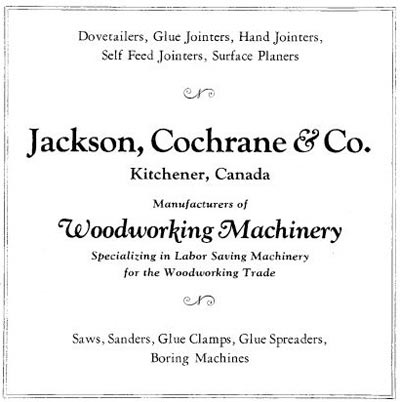 Jackson, Cochrane & Co. Advertisement An advertisement for Jackson, Cochrane and Company.