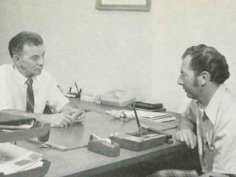 John With His Son John and his son chatting.