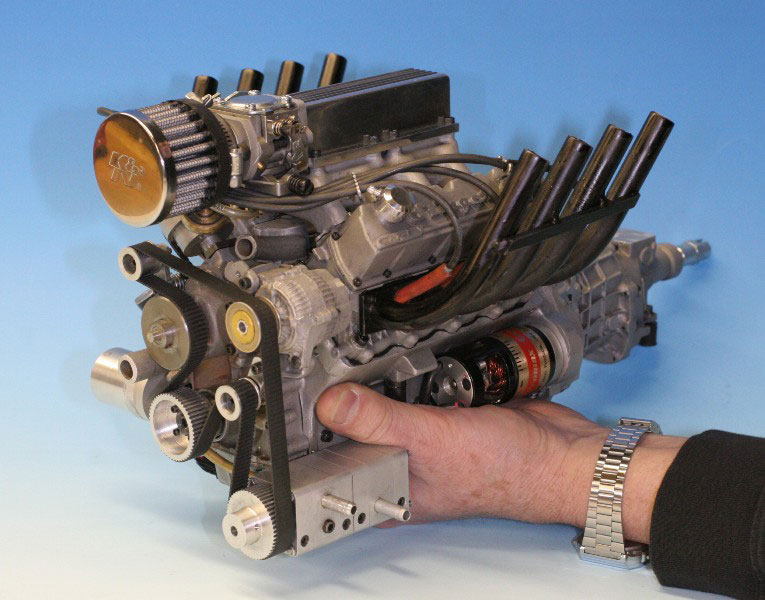 Scale V-8 Stinger 609 Engine Gary Conley's 1/4 scale V-8 Stinger 609 engine.
