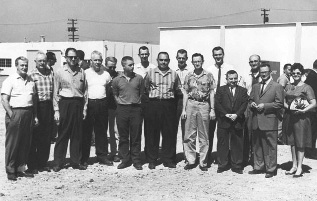 Leroy Cox With Staff Leroy Cox (second from right) with staff at their new plant.