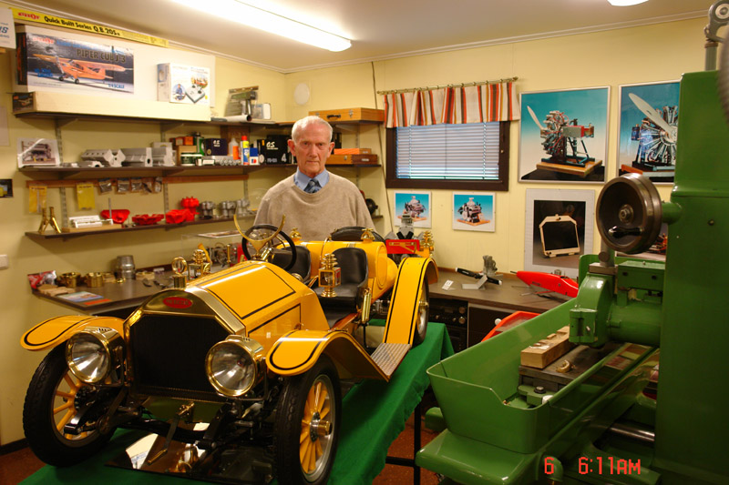Mr. Dahlberg With His Mercer Mr. Dahlberg standing behind his Mercer.