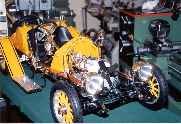 Final Assembly Final assembly of the Mercer, with engine exposed.