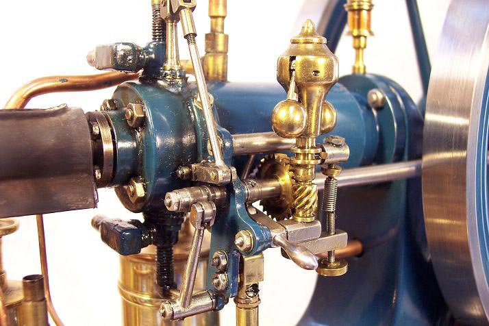 Horizontal Hot-Bulb Engine A close view of the horizontal hot-bulb engine.