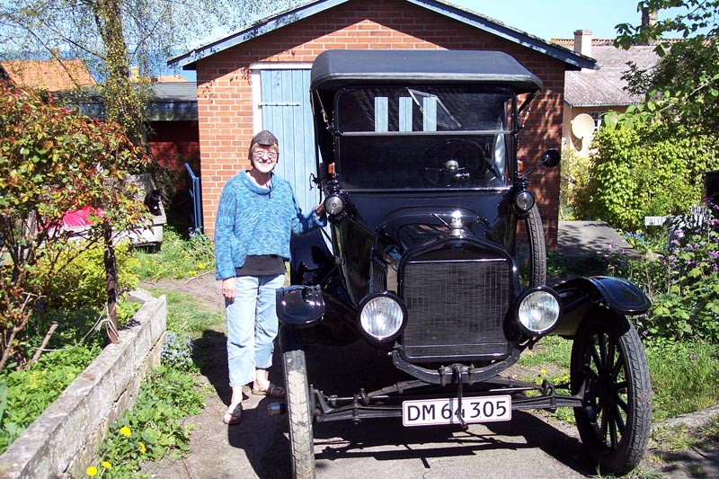 Find Hansen With His Restored Model T Find with his Model T.
