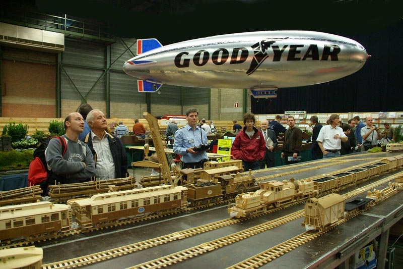 Roberto’s Great Wooden Railway Roberto's Great Wooden Railway on display.