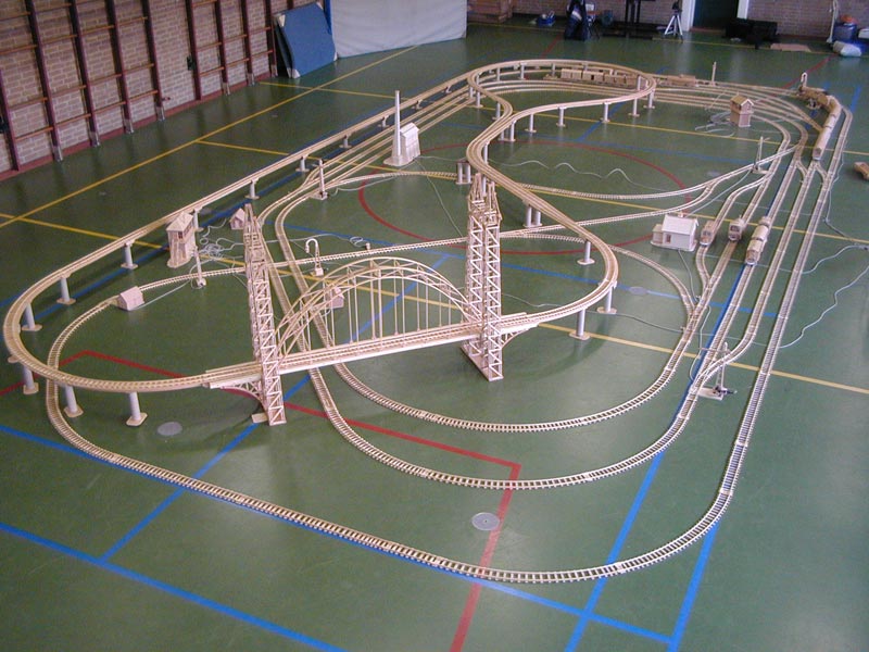 Railway Layout One of many layouts for the wooden railway.
