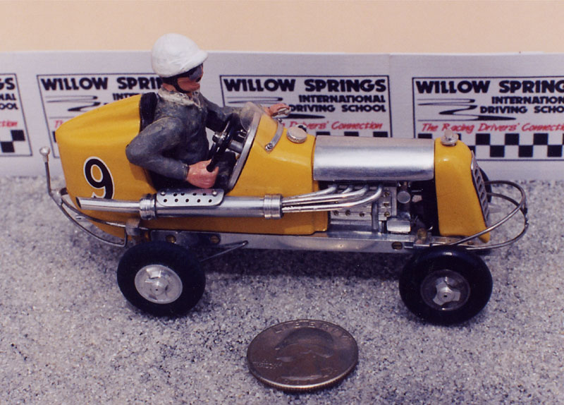 Miniature Quarter-Midget Race Car #9 Scotty's award-winning model of a quarter-midget race car.