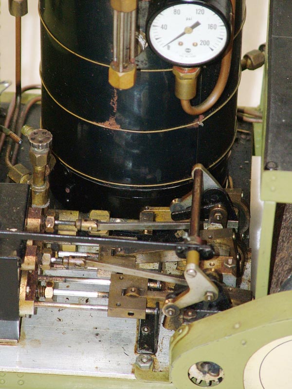 A close-up look at the Copperhead steam roller.