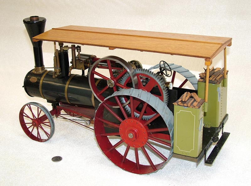 A side view of the Peerless traction engine.