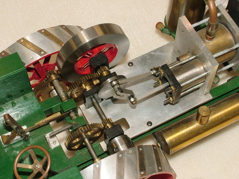A closer look at the Stirling engine-powered tractor.