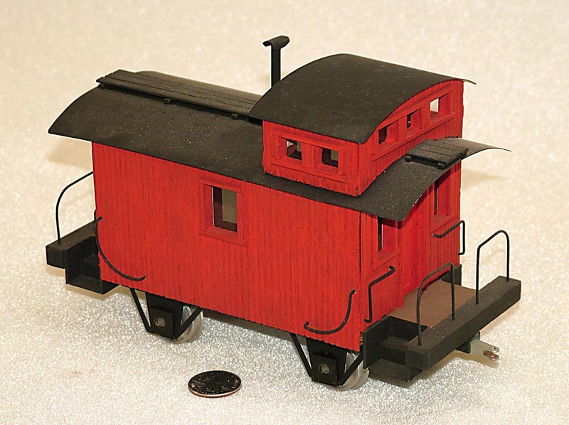 A scratch-built caboose.