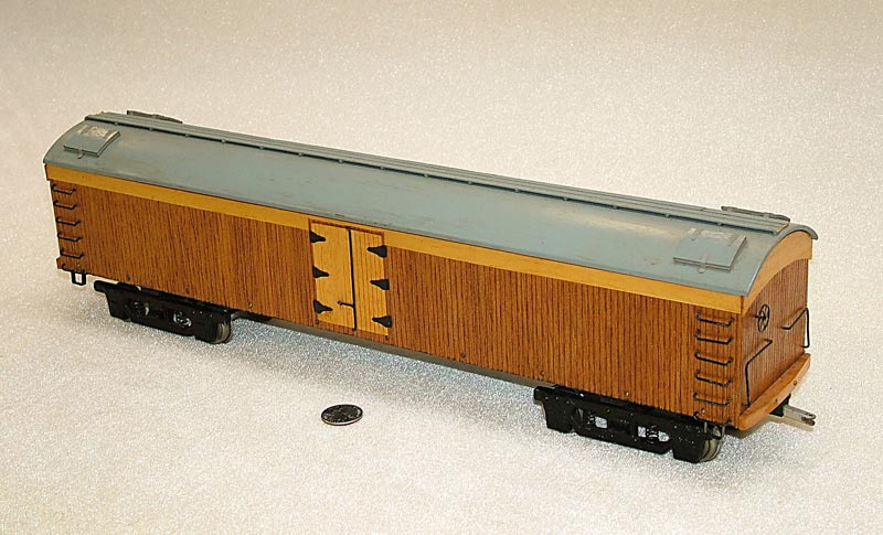 Another covered rail car.