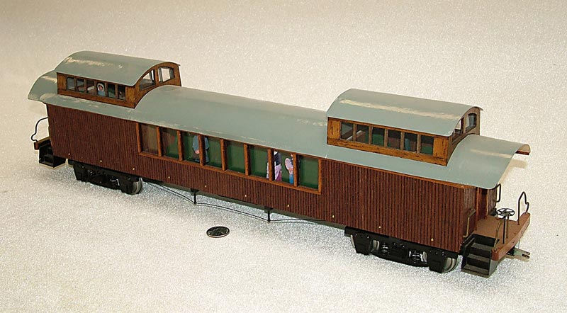 A scratch-built observation car.