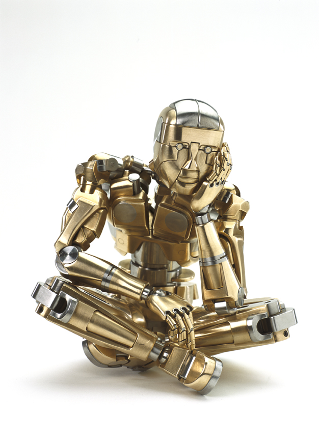ZOHO ARTFORM 1 Mark's animatronic sculpture is moved into a seated pose.