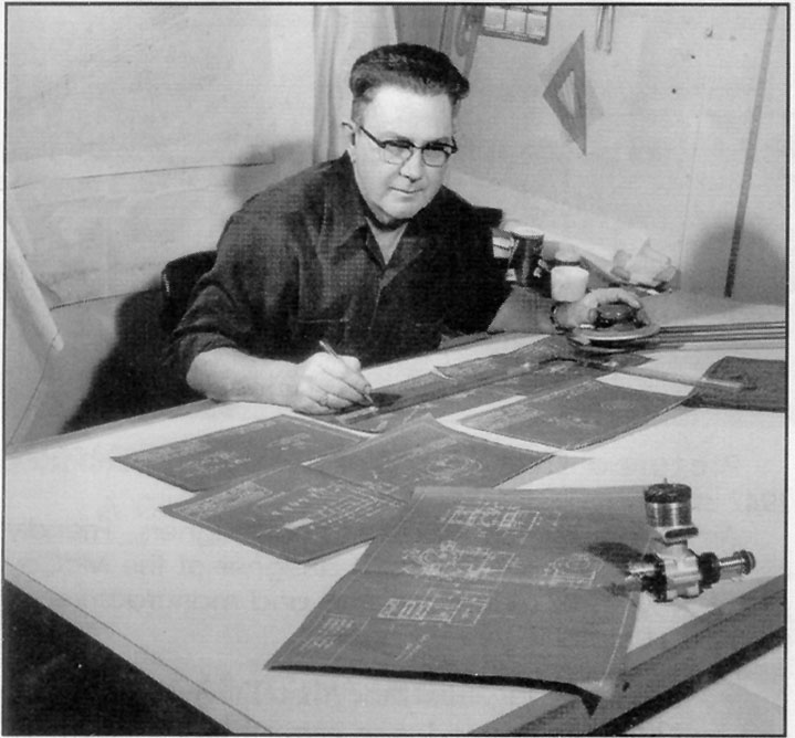 Dick at Work Dick McCoy at work in his design studio.