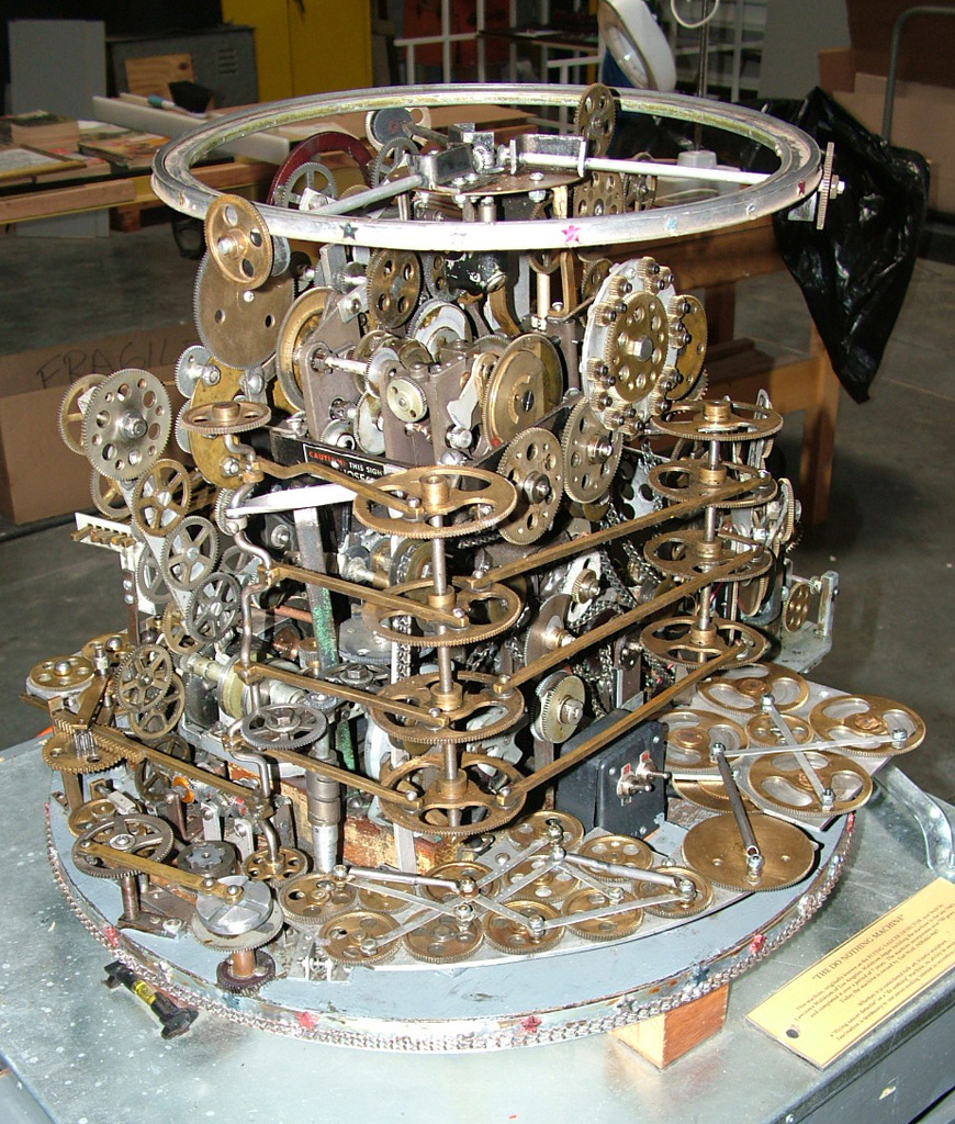 The Do Nothing Machine after arrival at the Craftsmanship Museum.