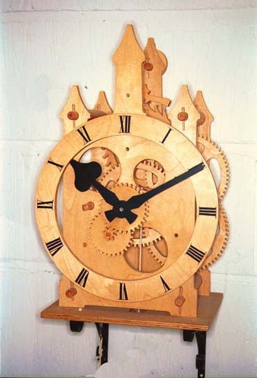 Wooden Clock A wooden clock made and modified by John.