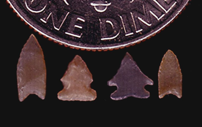 Early Micro Arrowheads Some of Dan's first micro points.