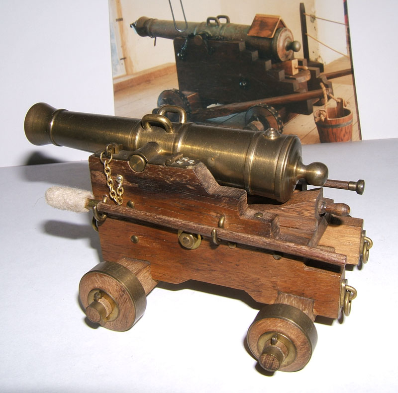 El Morro Cannon Guillermo's scale model El Morro cannon.