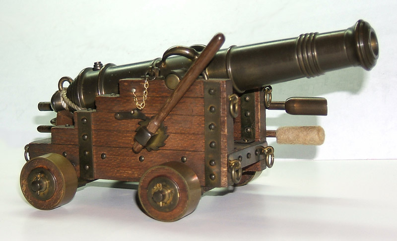 Brass Naval Cannon Guillermo's 1/20 scale brass naval cannon.
