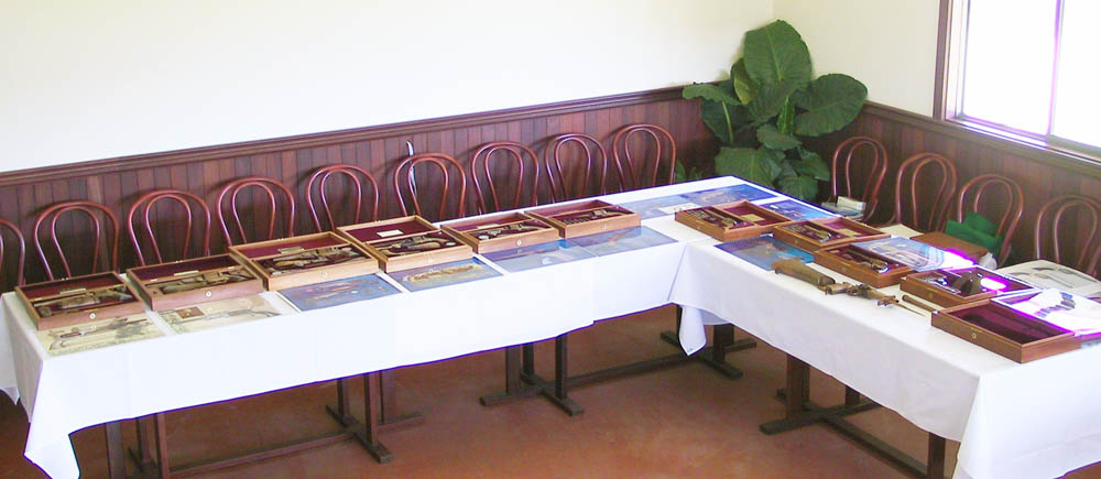 Robert Talbot’s Work on Display Robert Talbot’s full collection of historic wooden firearms on display in South Australia.