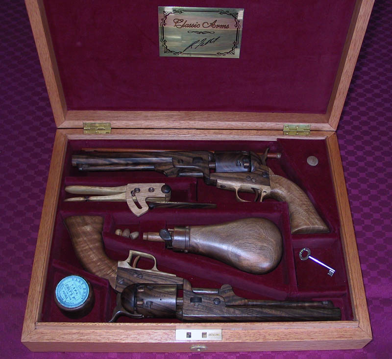 Colt Navy Revolvers A pair of finished Colt Navy revolvers.