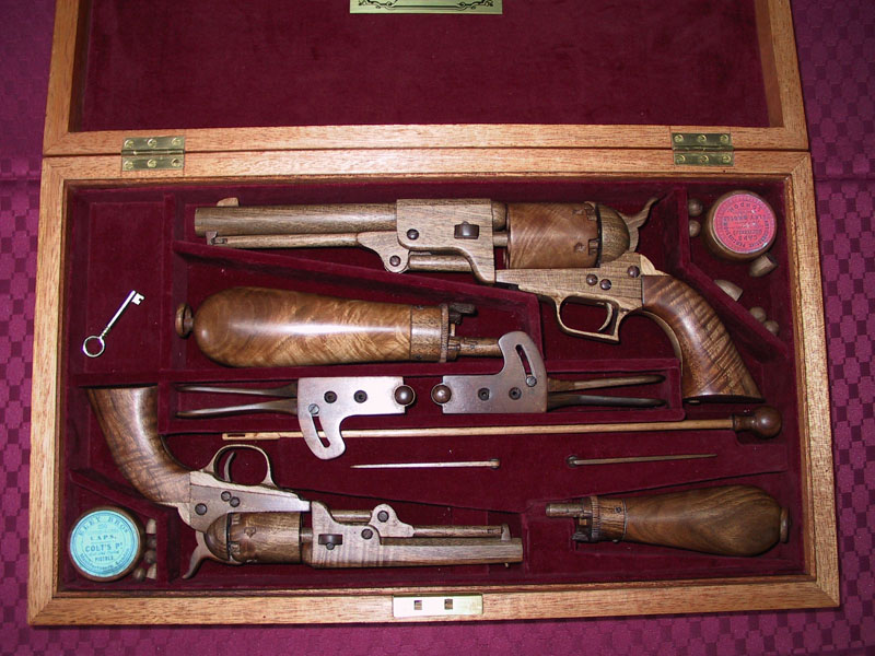 Colt Pocket and Dragoon Revolvers Robert’s wooden Colt Dragoon and Pocket revolvers.