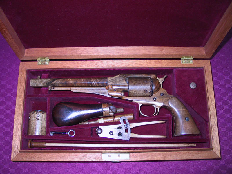 Remington 1863 New Army Revolver Robert’s wooden Remington 1863 New Army revolver.