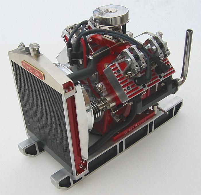 Jerry Howell’s V-4 Engine Jerry Howell’s original V-4 prototype.