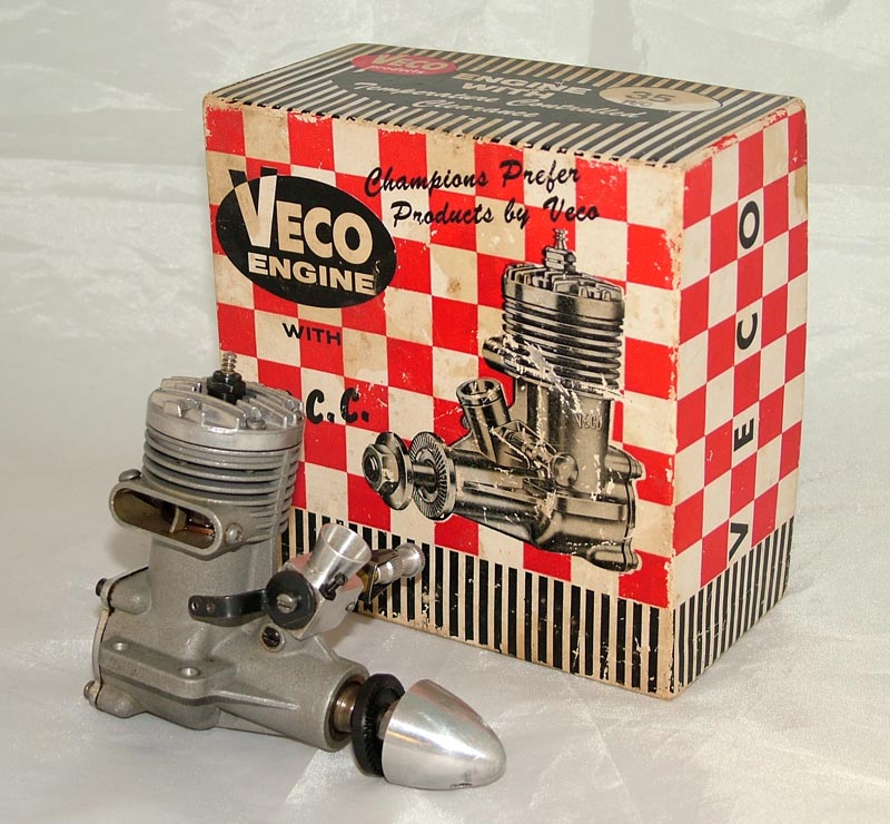 Veco .35 R/C Glow Plug Engine A Veco .35 R/C glow plug engine with the original box and instructions.