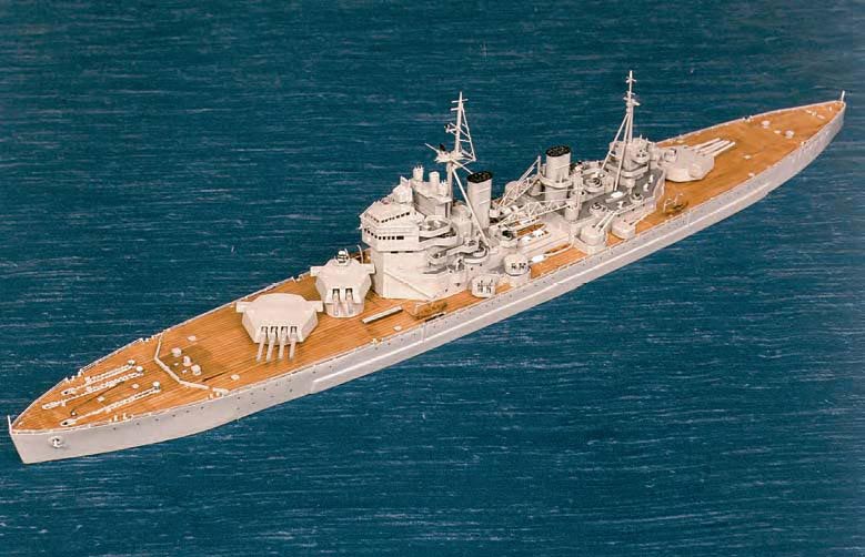 HMS King George V Philip’s scale model of HMS King George V.