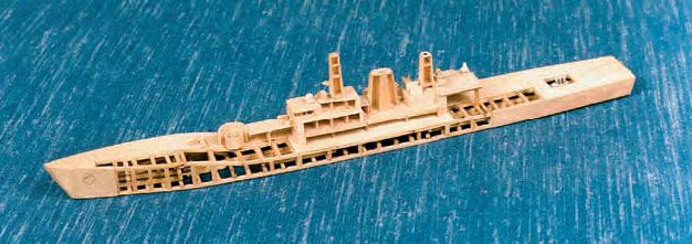Matchstick Model Construction A model ship in progress reveals some of the matchstick construction.