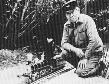 Shigeo Ogawa Mr. Ogawa poses with a model of the O.S.-made Porter Mogul.
