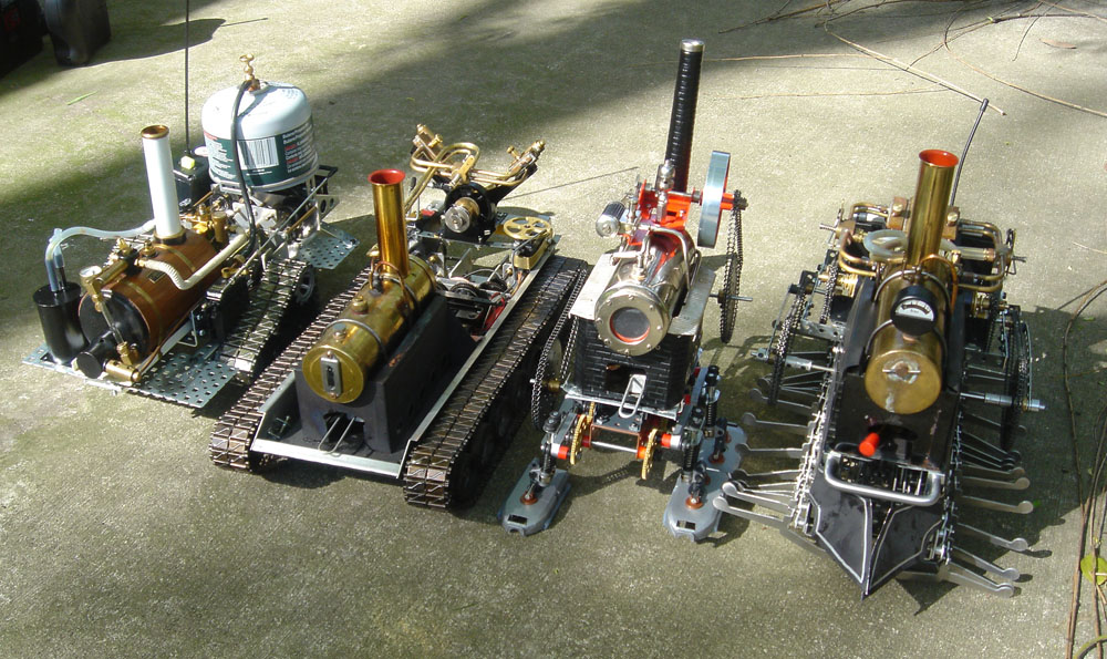 Four Steam Machines Four of I-Wei’s steam powered machines.