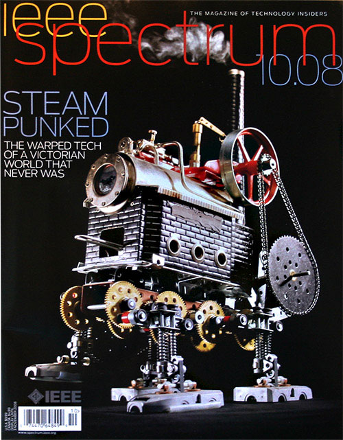 IEEE Spectrum Cover I-Wei's Steam Walker on the cover of IEEE Spectrum magazine.
