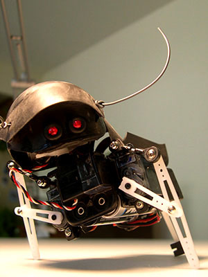 SwashBot I-Wei's small buglike robot, the SwashBot.