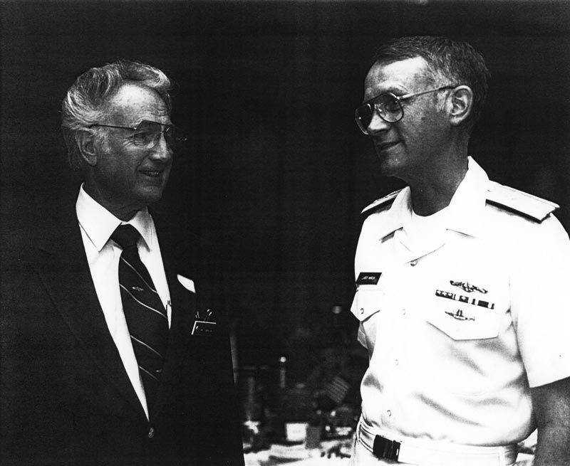 Bill With Admiral Larry Marsh Bill with Admiral Larry Marsh at an event.
