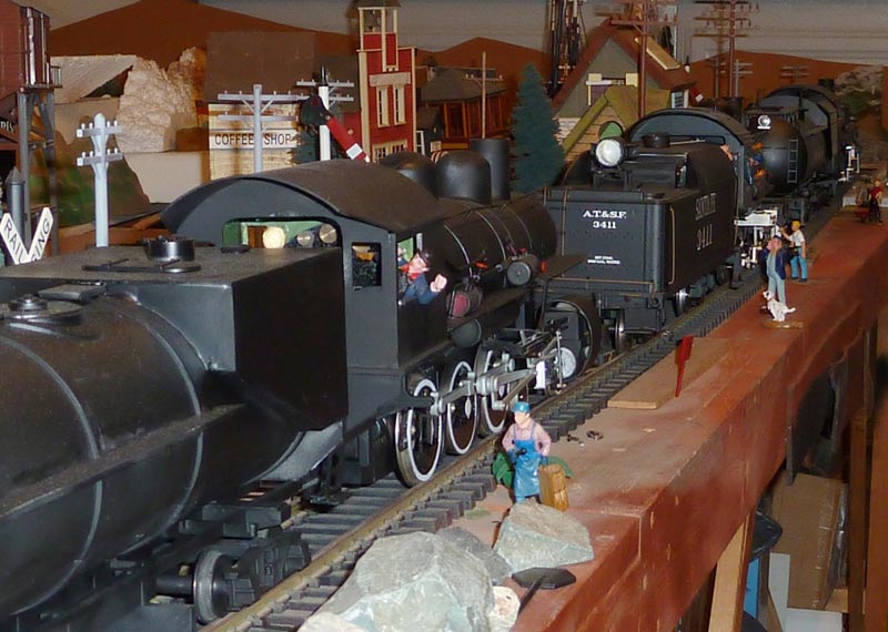 Bill's Scale Locomotive Some of Bill's scale model locomotive engines.