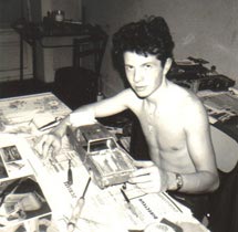 Roger at Work A young Roger Zimmermann working on his first Avanti model.