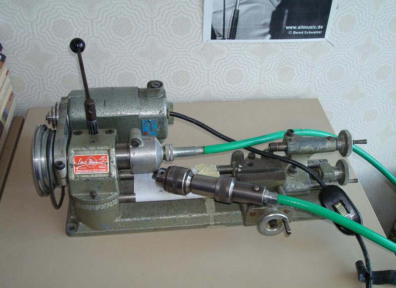 Roger's First Unimat Lathe Roger's first real machine tool—a Unimat SL1000.