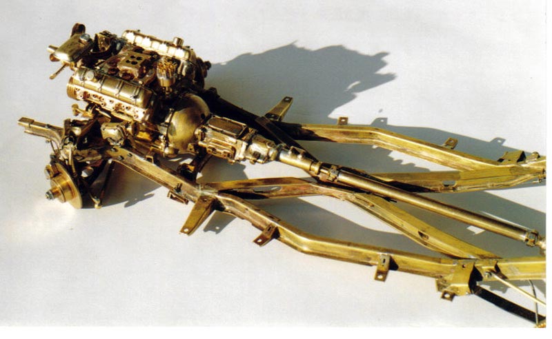 Avanti Model Frame Another look at the Avanti frame with brass engine included.