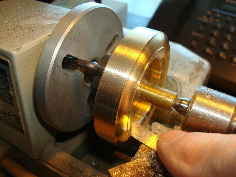 Avanti Tire Construction Making the brass master for a tire mold.