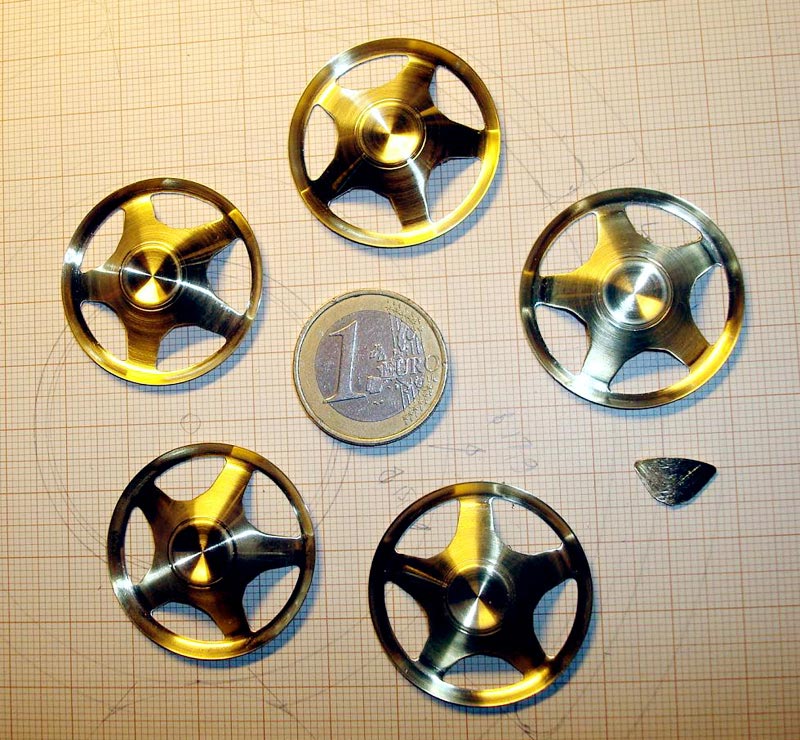 Avanti Wheel Covers Roger also made his own custom wheel covers for the Avanti.