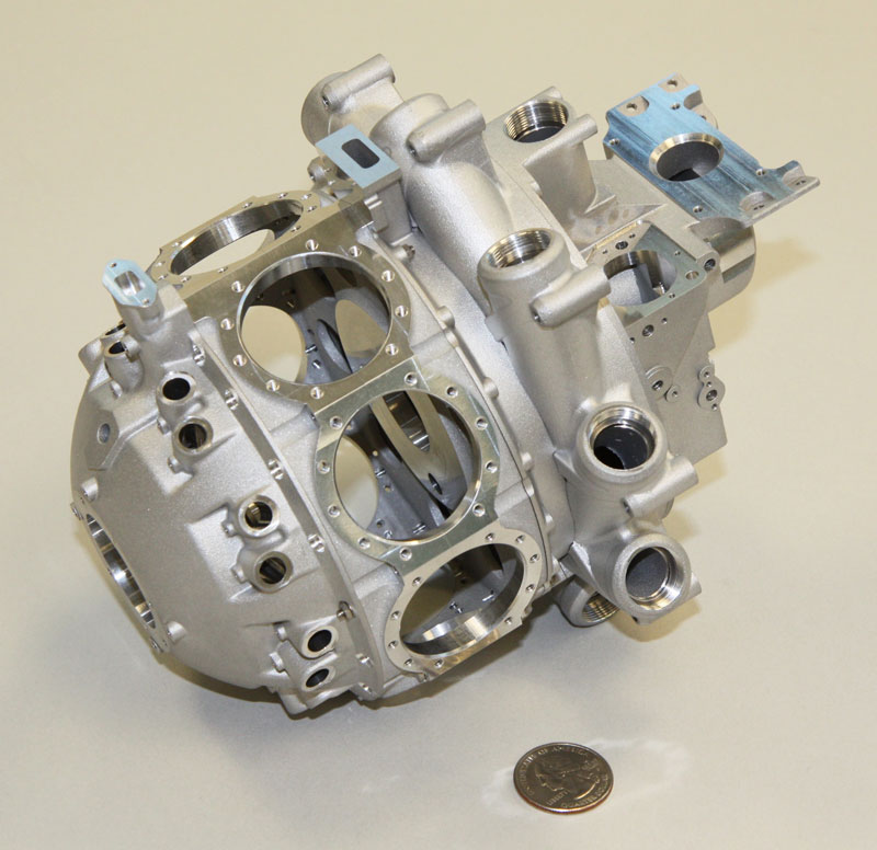 Model Pratt & Whitney Engine Casting This is a 4-part casting for a 9-cylinder Pratt & Whitney R-985 engine.