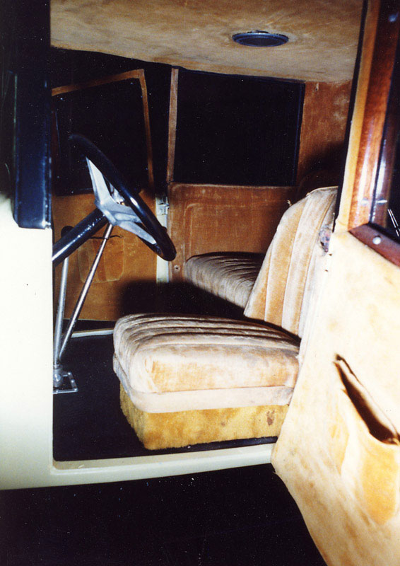 1/4 Scale Marmon 34 Coupe With the door open, interior details of the Coupe can be seen.