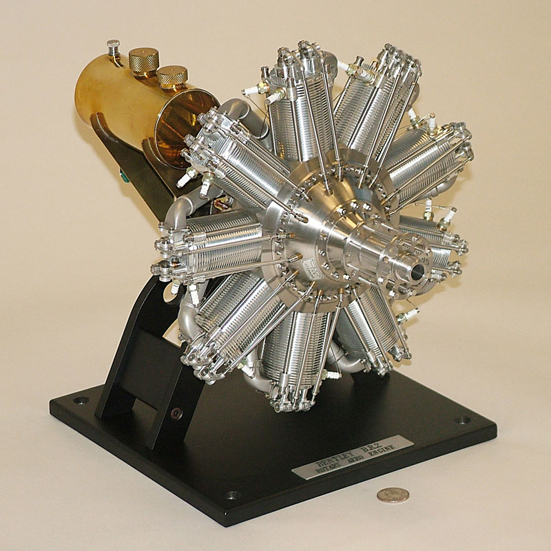 Bentley BR2 Rotary Aero Engine Paul Knapp built this 1/4 scale model Bentley BR2 rotary aero engine in 1993.