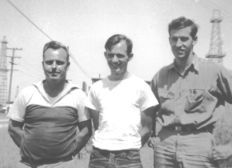 Henry Orwick With Friends Henry Orwick (left) with friends Ted Enticknap and Tom Strom.